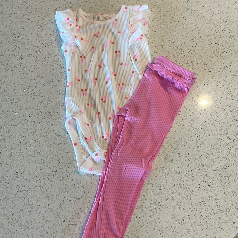24 month Cat & Jack onesie with matching pants